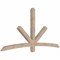 Ekena Millwork Alberta Smooth Timber Gable Bracket, Douglas Fir, 84"W x 42"H x 3 1/2"D x 3 1/2"F, 12/12 Pitch GBW084X42X0404ALB00SDF - alternate 3